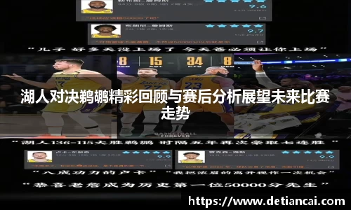 湖人对决鹈鹕精彩回顾与赛后分析展望未来比赛走势